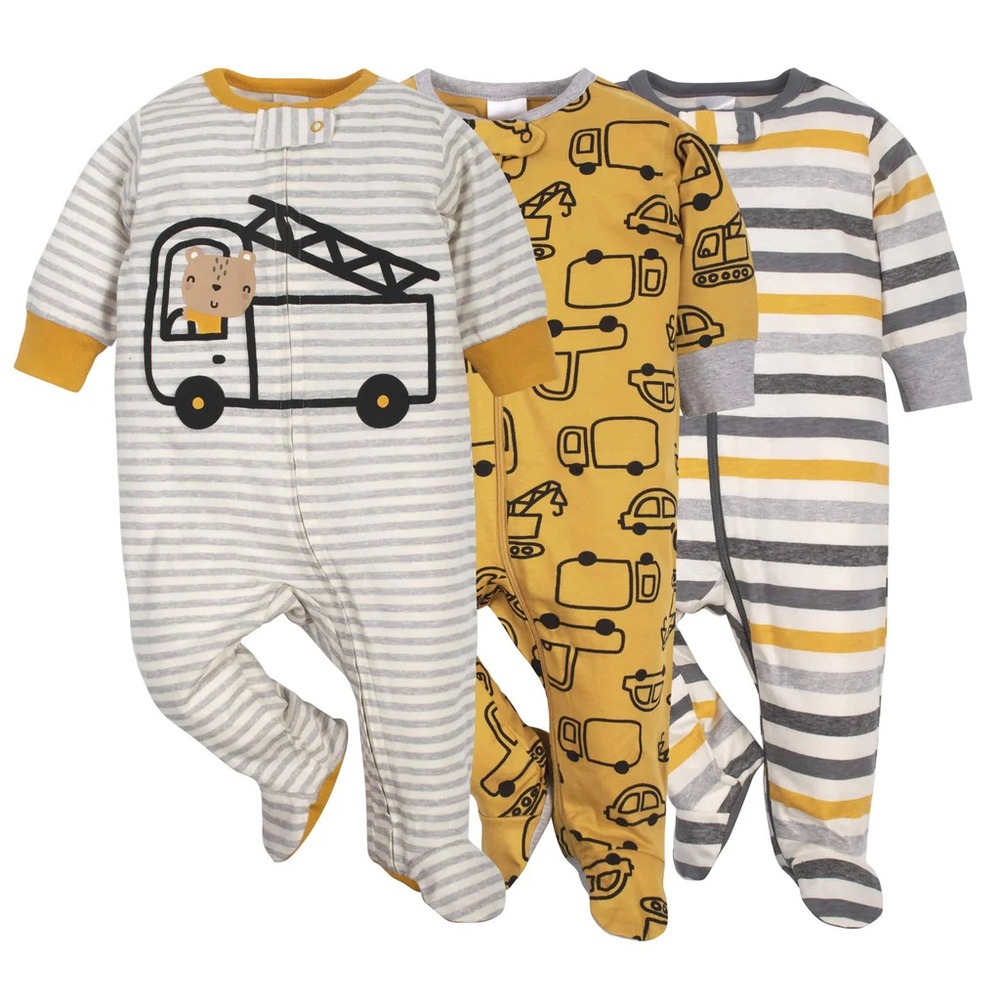 3-Pack Baby Boys Construction Sleep 'N Plays 0-3months